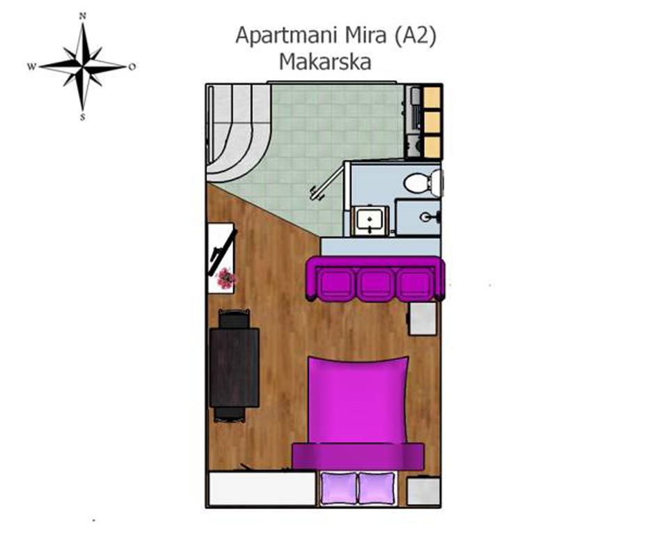 Apartments Mira Makarska Quarto foto